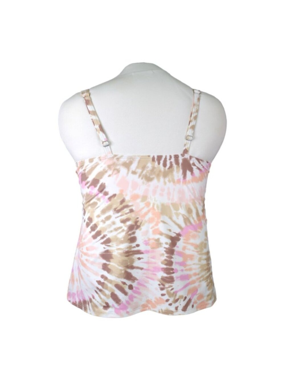 Lands End Tankini Swim Top Size 12 Square Neck Underwire Bra Swimsuit New - Picture 3 of 10